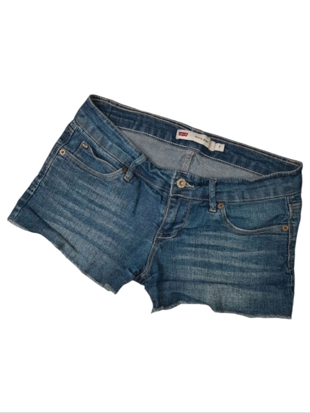 Levi's Shorty Short Cut-off  Blue Jean Shorts SZ 7